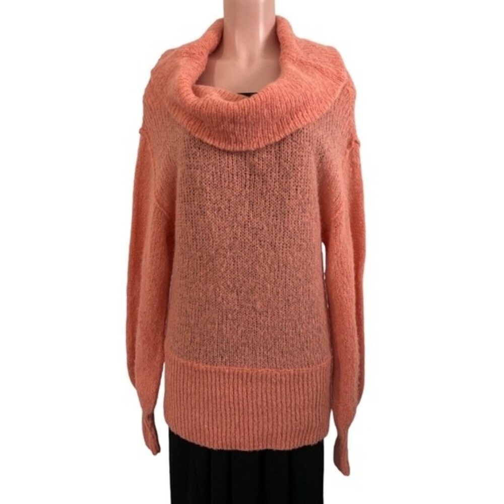NWT‎ Free People Ophelia Pullover Alpaca Oversized Knit Sweater in Peach XS